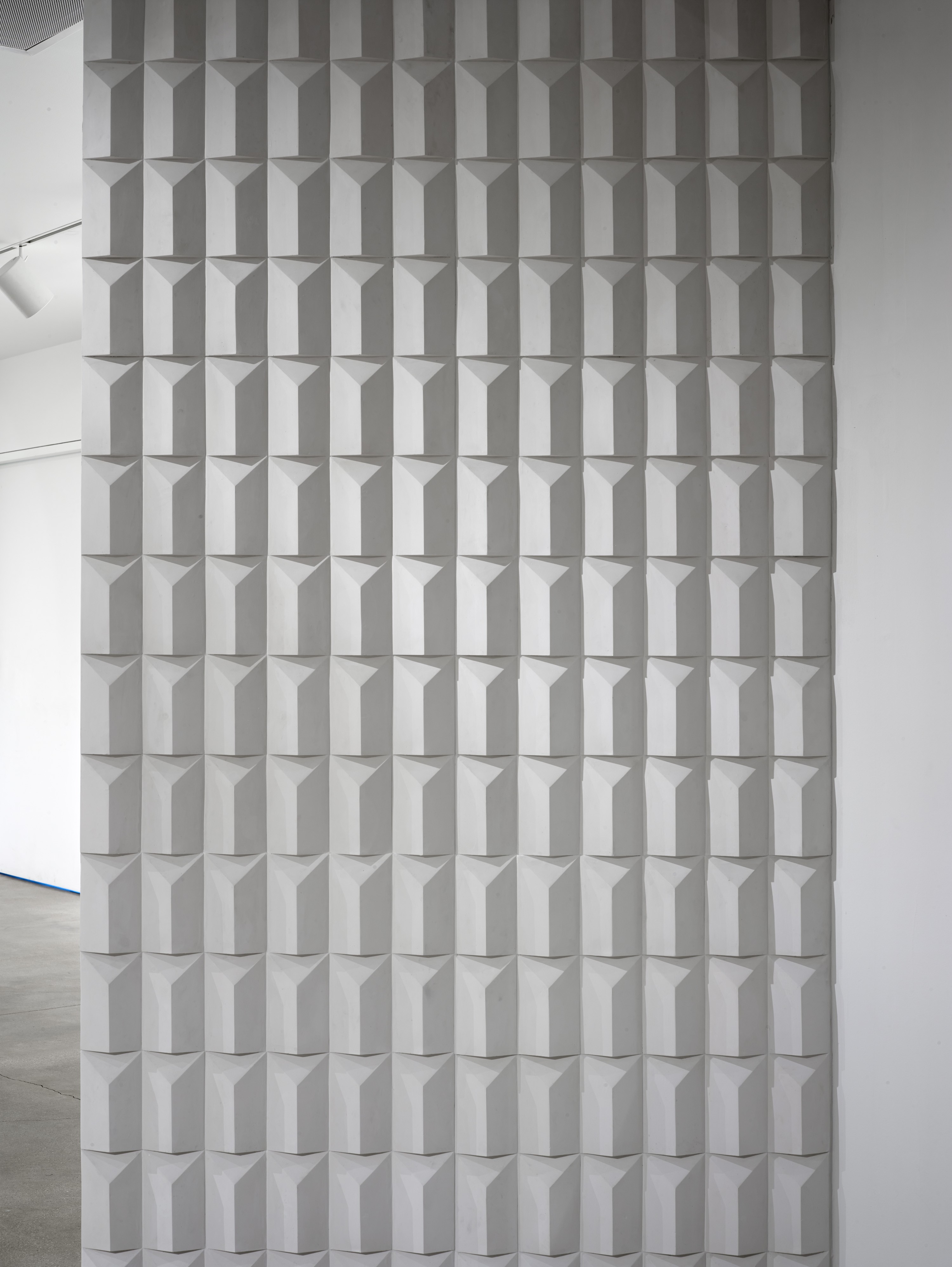 'Wall', 2014. Plaster on wooden structure. Size: 120 x 60 x 2 in.